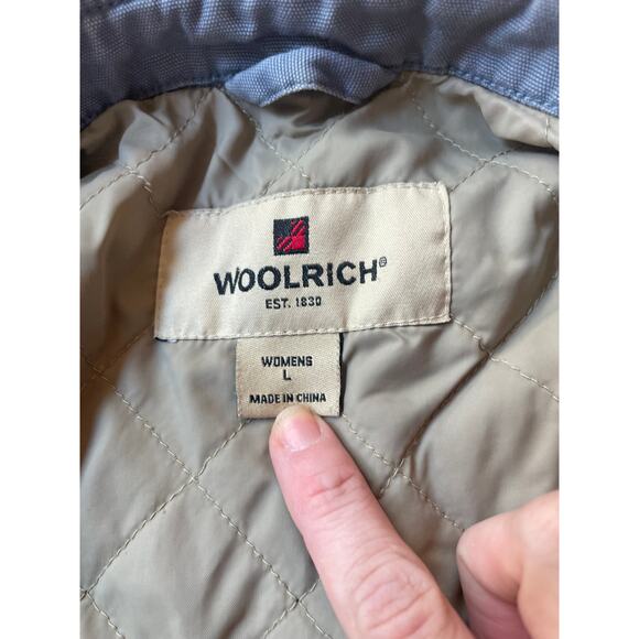 Woolrich Women's Jacket, Chorse Coat Quilted and Lined, Many Pockets Soft Size L - Picture 4 of 9